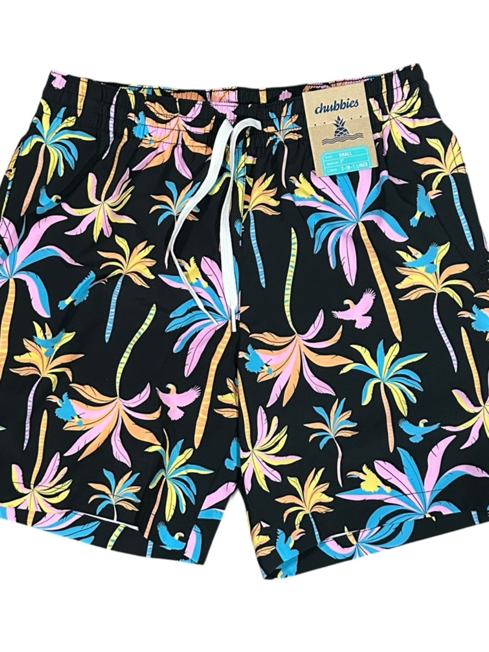 Chubbies Men's Tropical Palm Swim Trunks